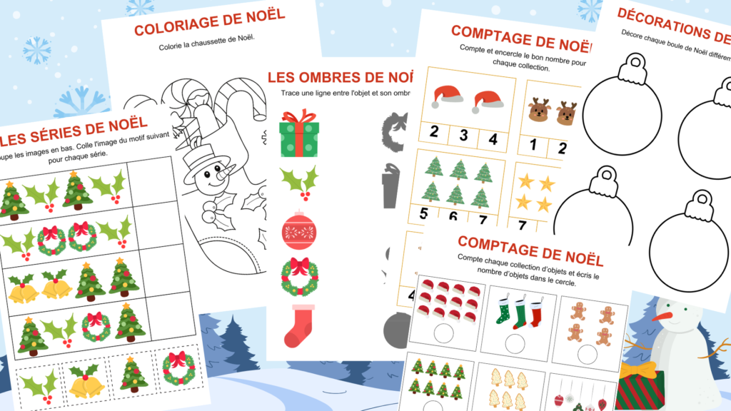 cahier activités noel ms gs