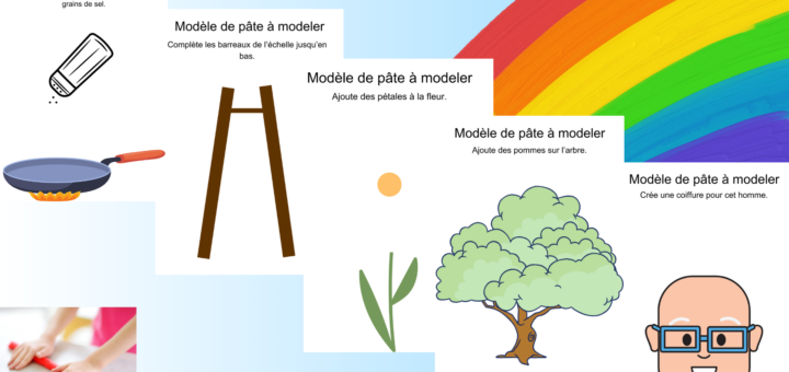 modèles pâte à modeler en maternelle