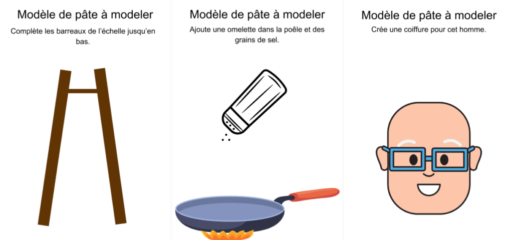 modèles pâte à modeler maternelle