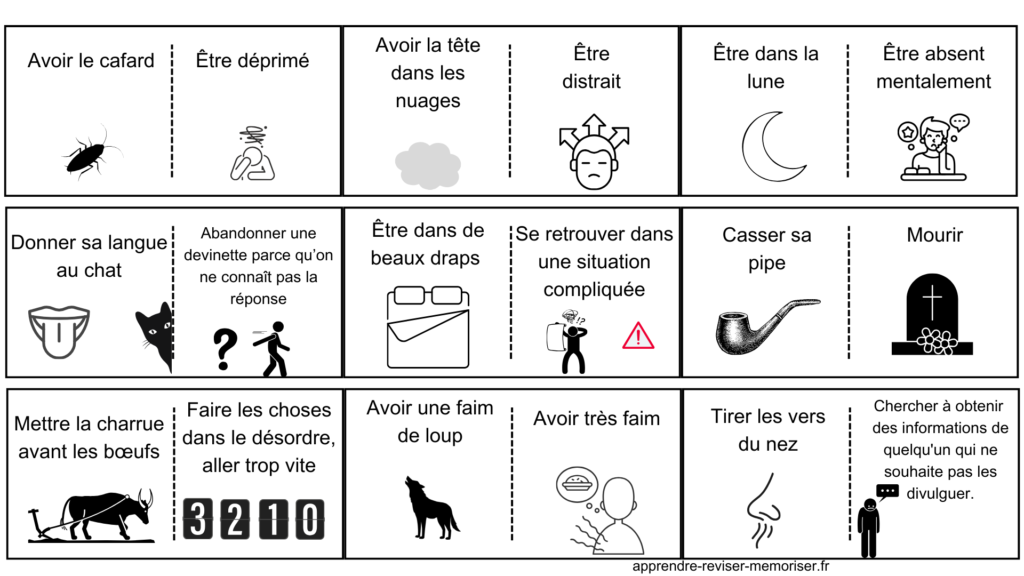 expressions idiomatiques français