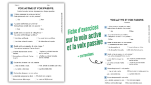 Fiche d'exercices sur la voix active et la voix passive
