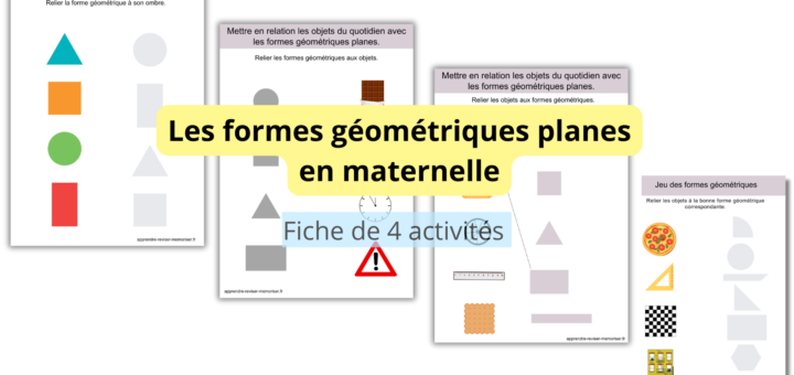 Les formes géométriques planes en maternelle