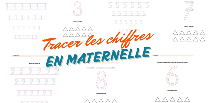 Tracer les chiffres maternelle