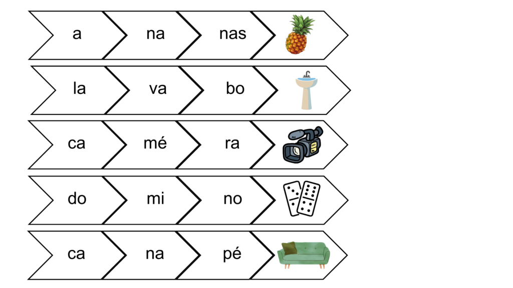 lire des mots simples syllabes puzzle