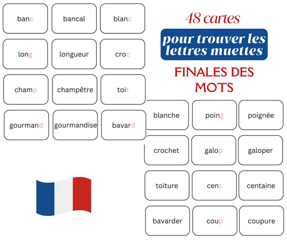 trouver les lettres muettes finales