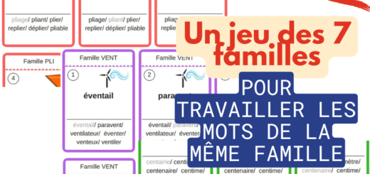 jeu mots même famille