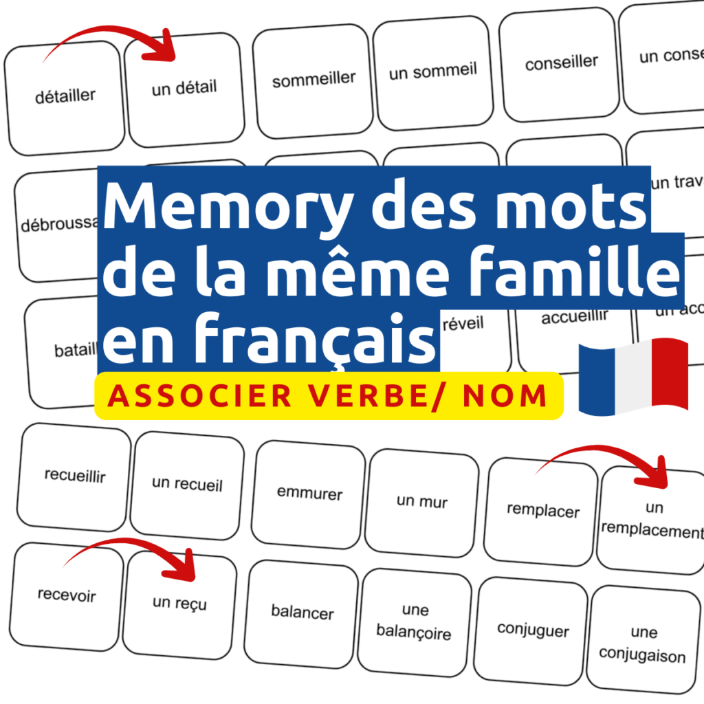 jeu mots même famille français