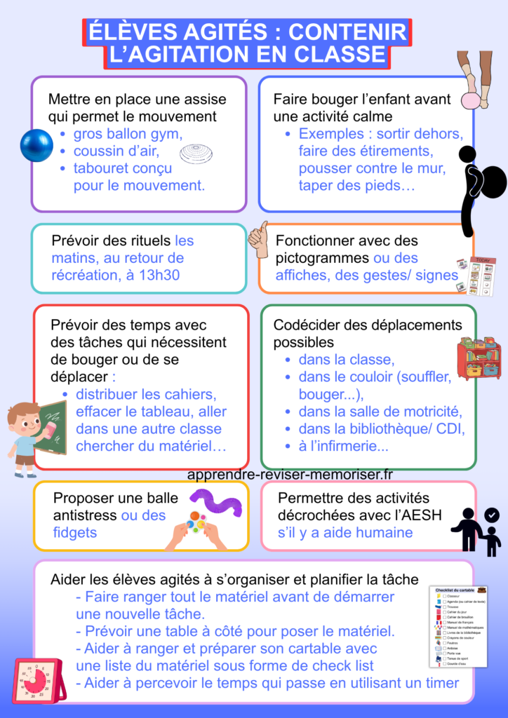 agitation élèves en classe