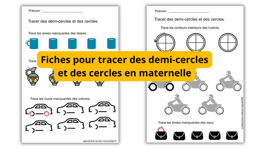Fiches tracer des cercles en maternelle