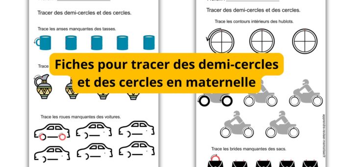 Fiches tracer des cercles en maternelle