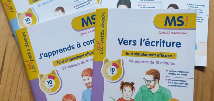 cahiers d'exercices pour la maternelle