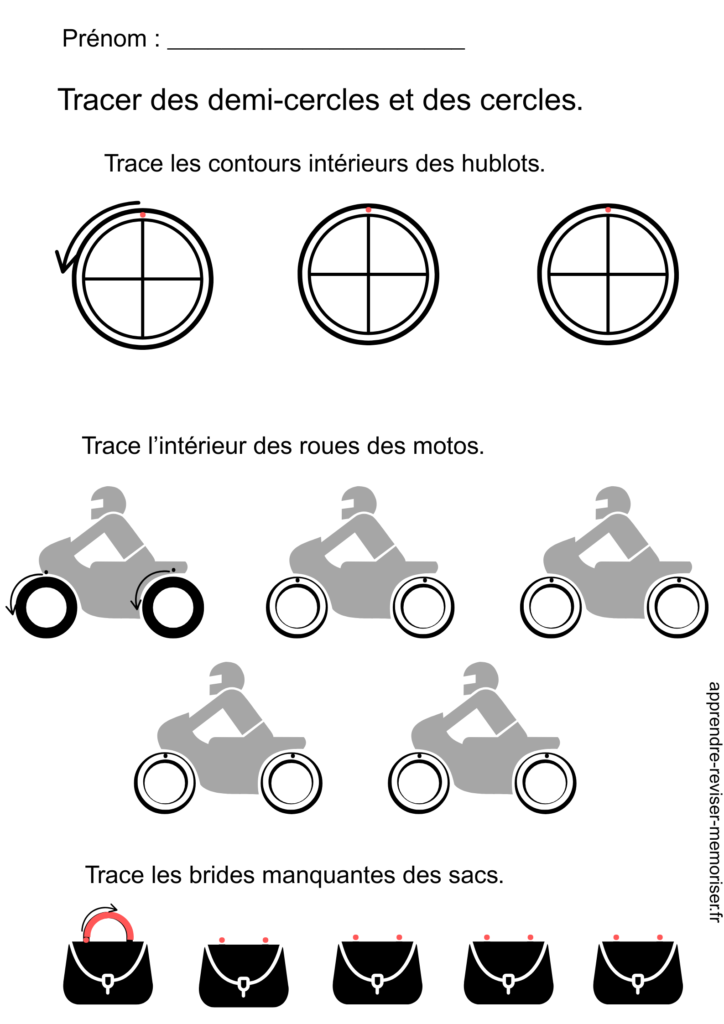 fiche tracer des cercles maternelle
