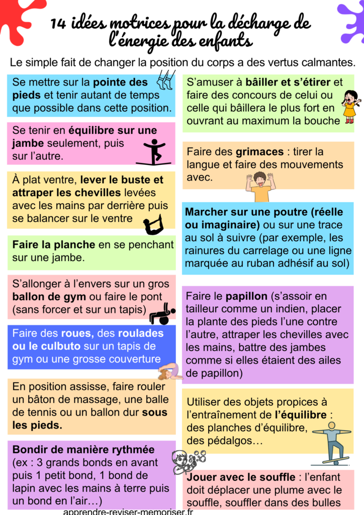 décharge énergie des enfants