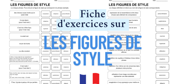 Fiche d'exercices sur les figures de style