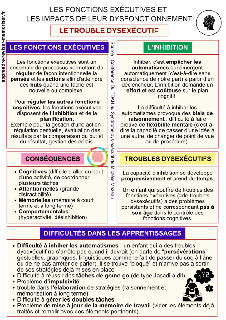 trouble dysexécutif