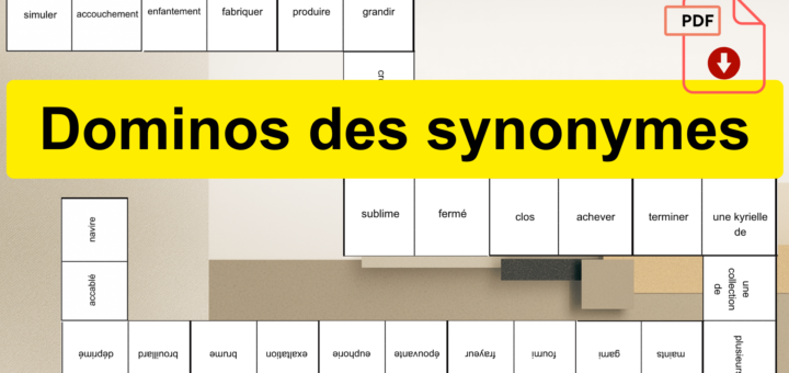 jeu des synonymes français