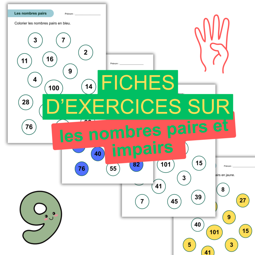 exercices nombres pairs impairs cycle 2