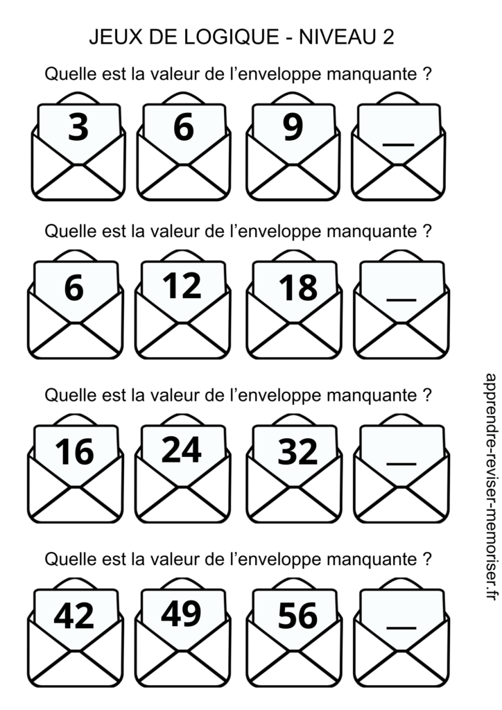 jeux de logique mathématiques cycle 3