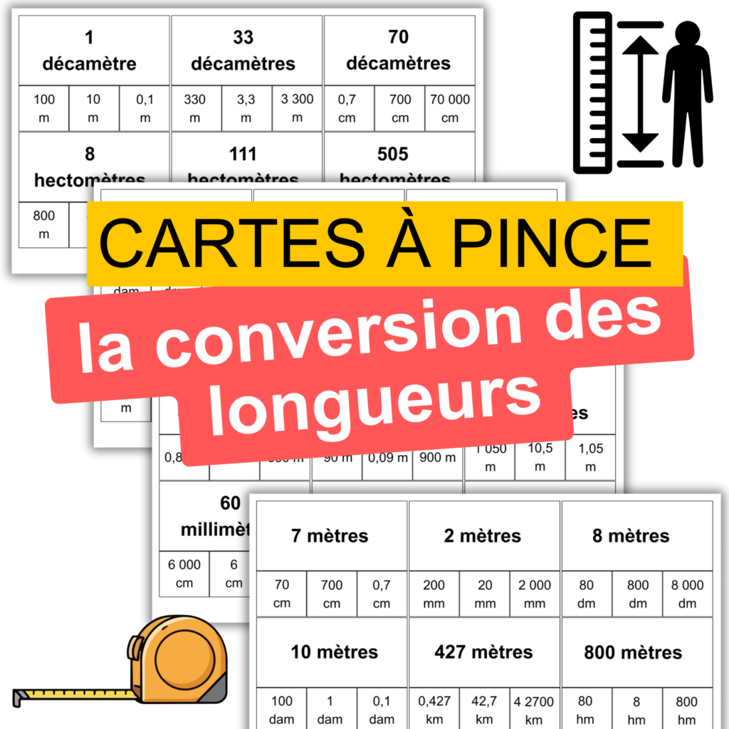 carte pince conversion des longueurs