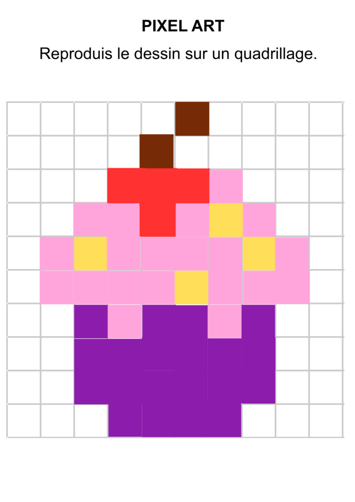 pixel art à imprimer