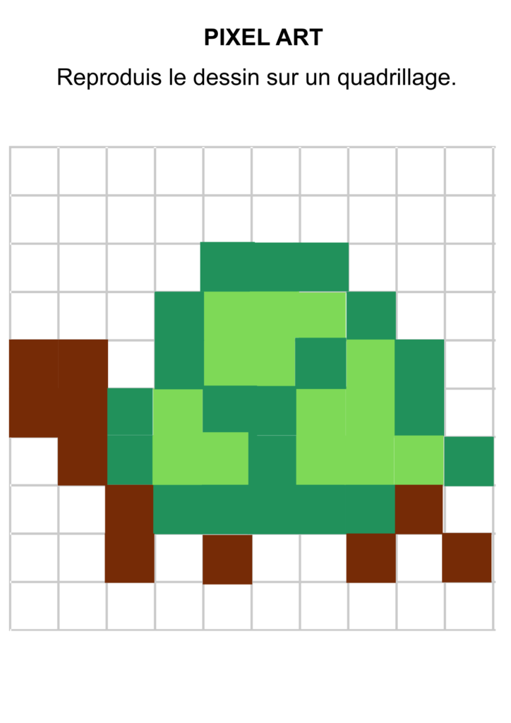 pixel art cycle 2 imprimer