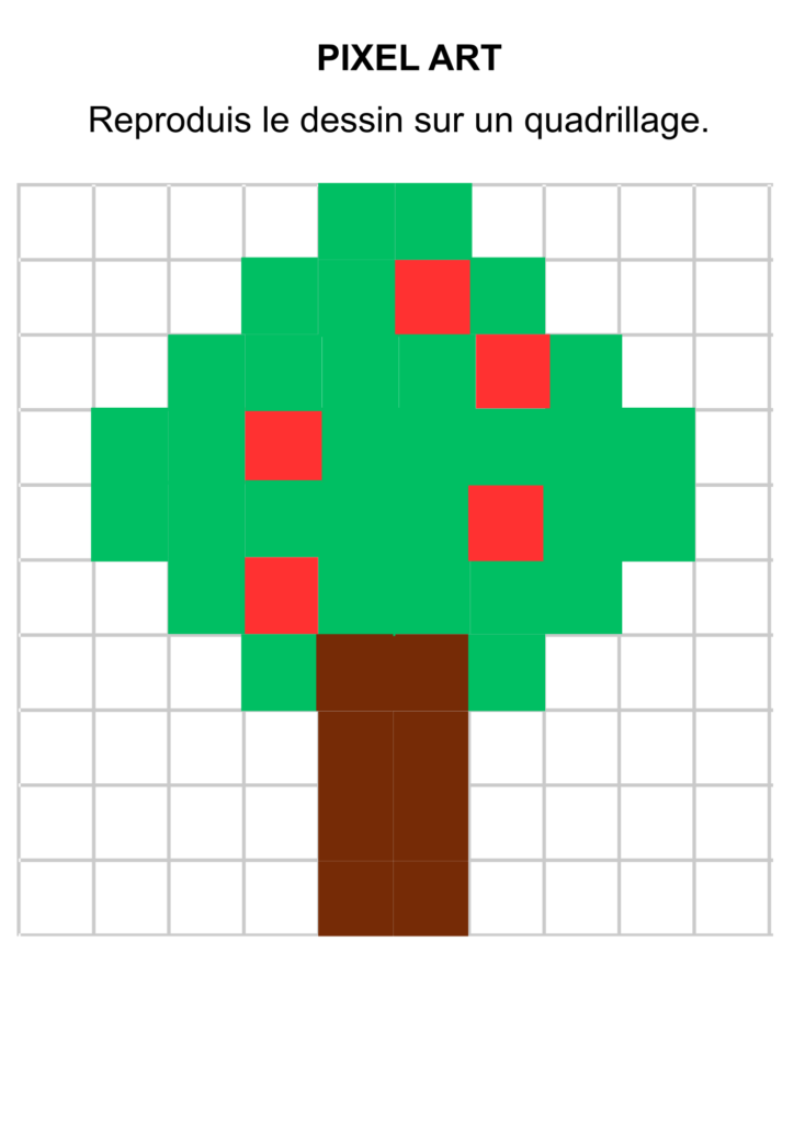 pixel art enfants cycle 2