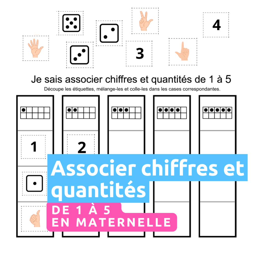 Associer chiffres quantités