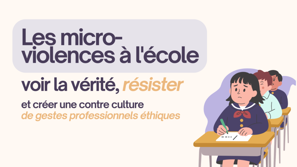 Les micro violences à l'école