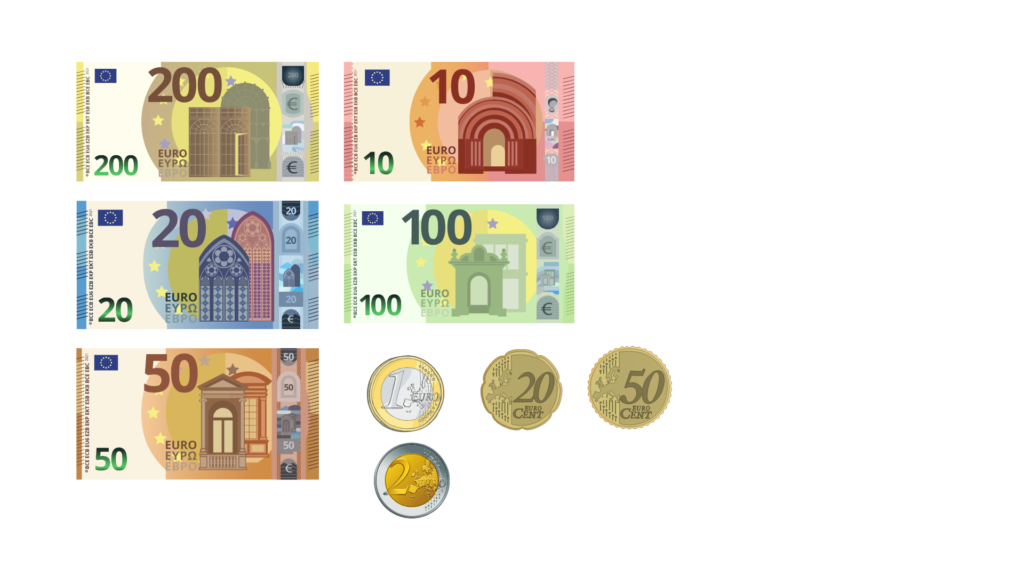 pièces billets euros