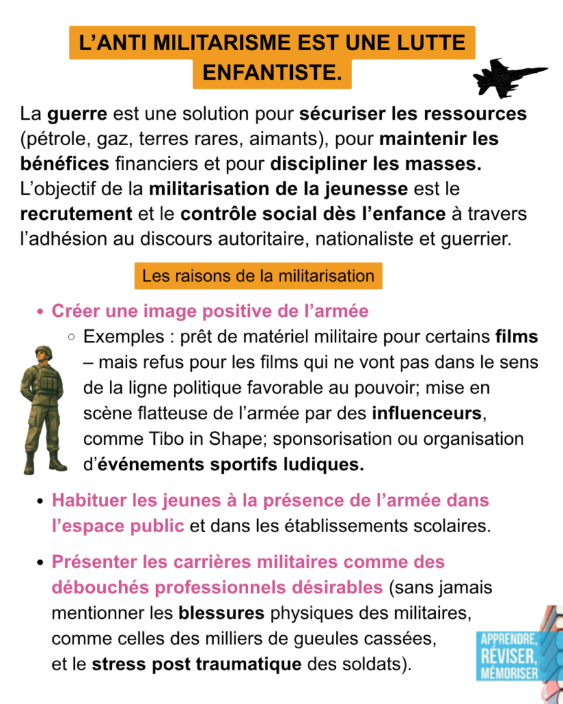 anti militarisme éducation nationale